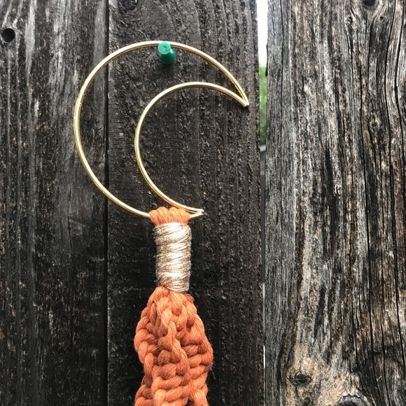 Moon Macrame Plant Hanger - Picture 6 of 8